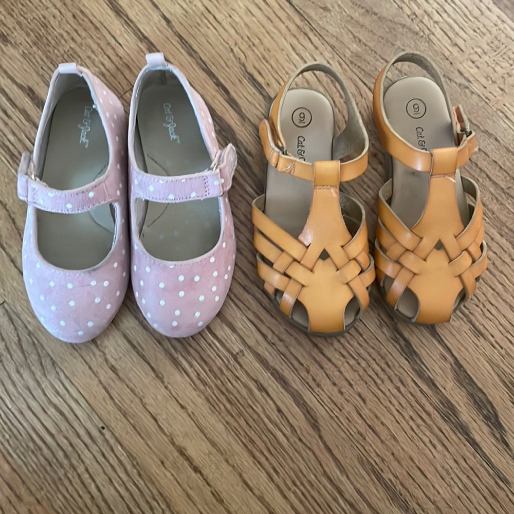 2 Pair Cat & Jack Toddler Girl Size 9